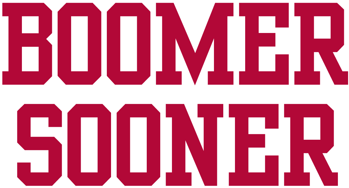 Oklahoma Sooners 0-Pres Wordmark Logo diy DTF decal sticker